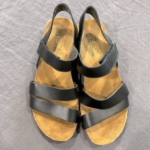 Naot Kayla Sandals - Black Leather - Women’s 8 (M)